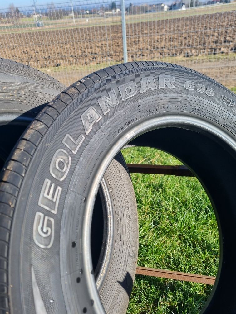 4szt letnie 225/65r17 Yokohama Geolandar G98 GV 2020 rok