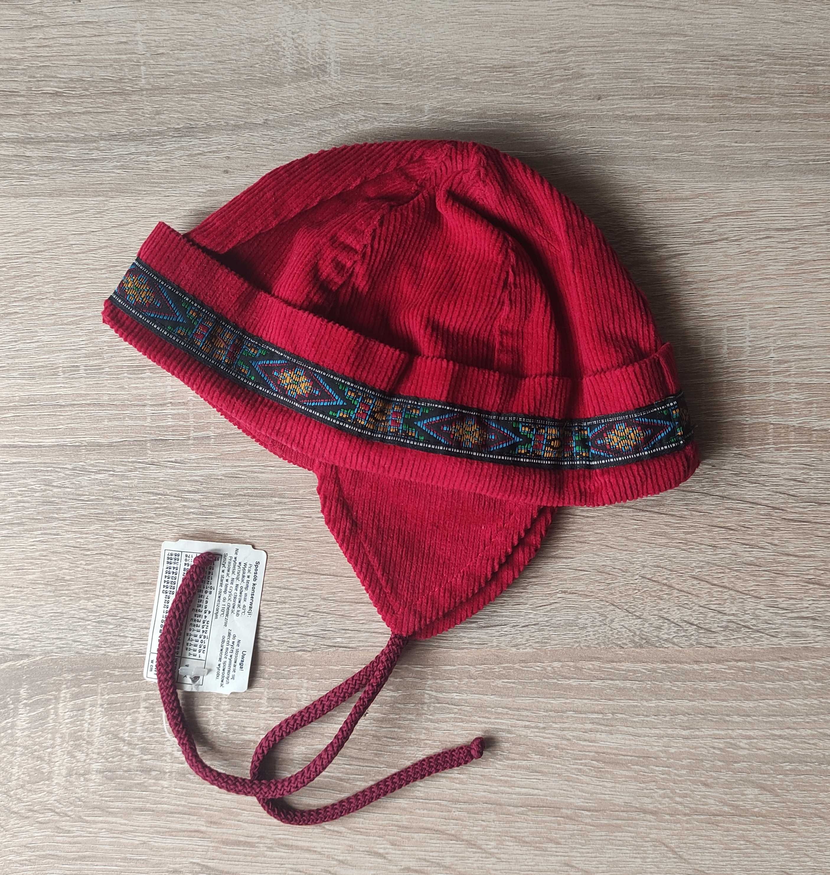Czerwona czapka dziecięca, wiosna jesień, r. 40-42, For You.
