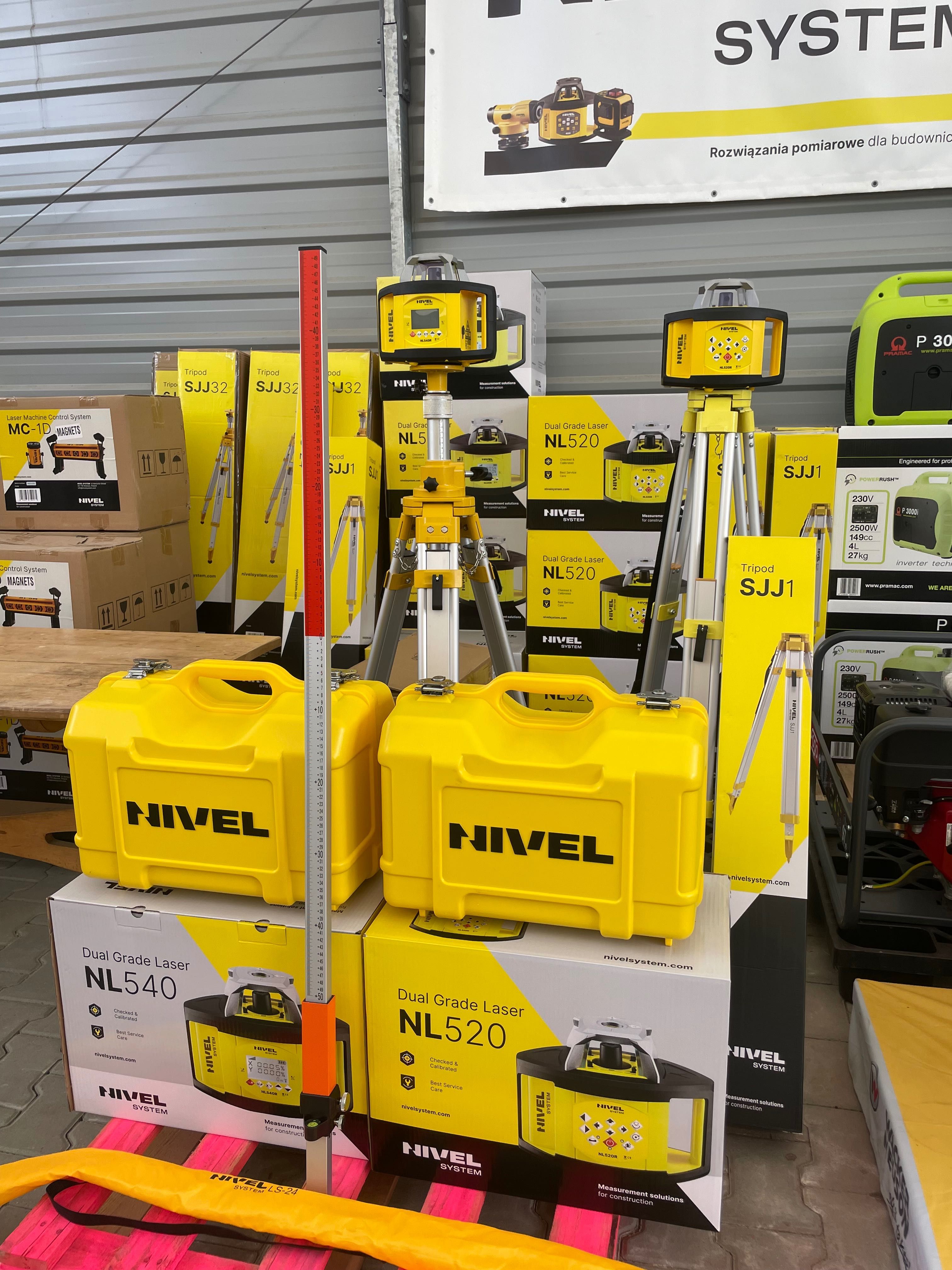 Niwelator laser. Nivel System NL520 DIGITAL RD700 Statyw,łata, nowy FV