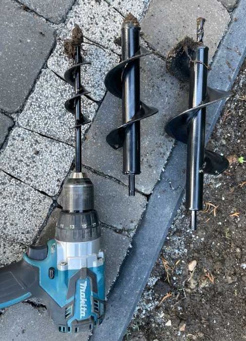 Świder wiertło do ziemi sadzenia gleby na wiertarkę 8 CM 60 CM