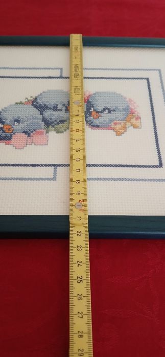 Quadro bordado a ponto cruz