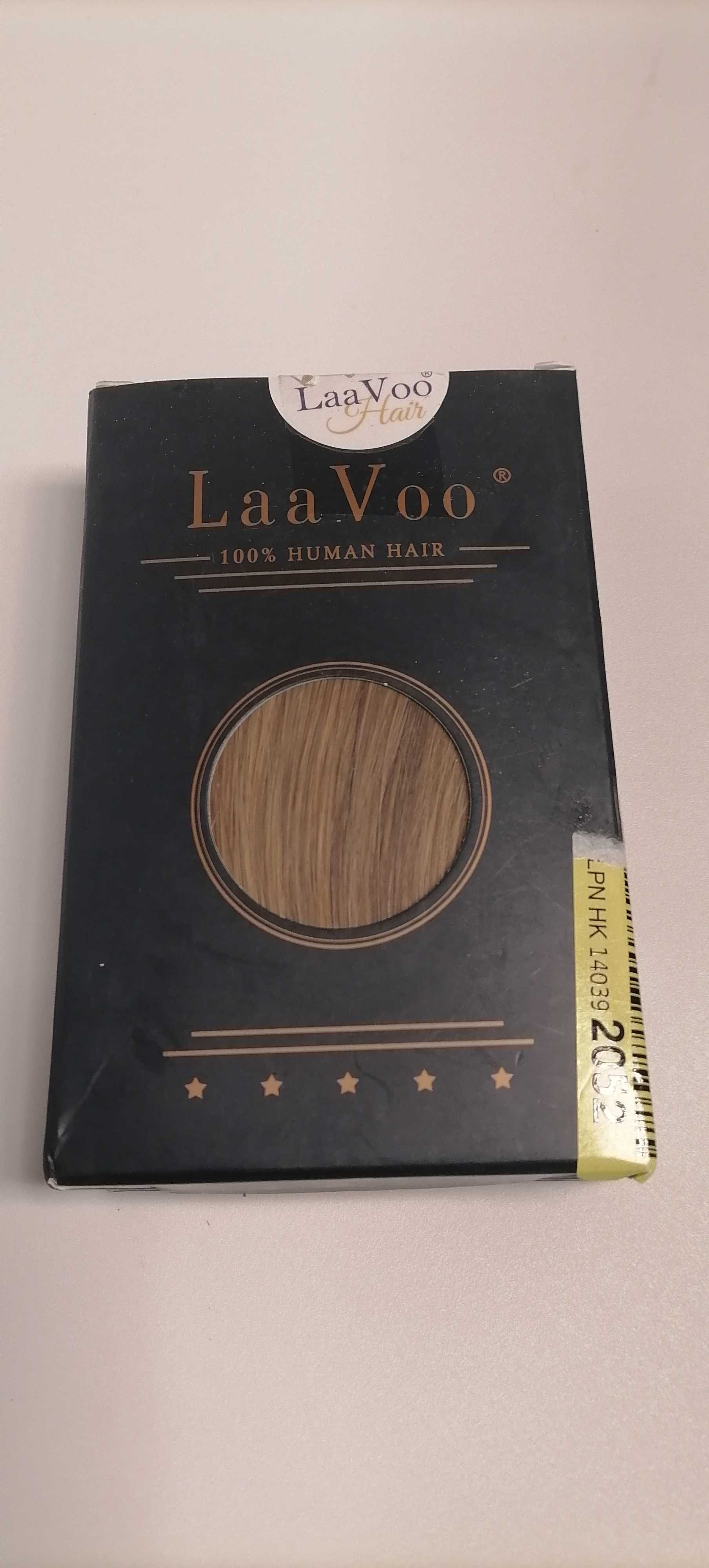 LAAVOO włosy naturalne doczepy treska ciemny blond 70gr4pasma 70GR41CM