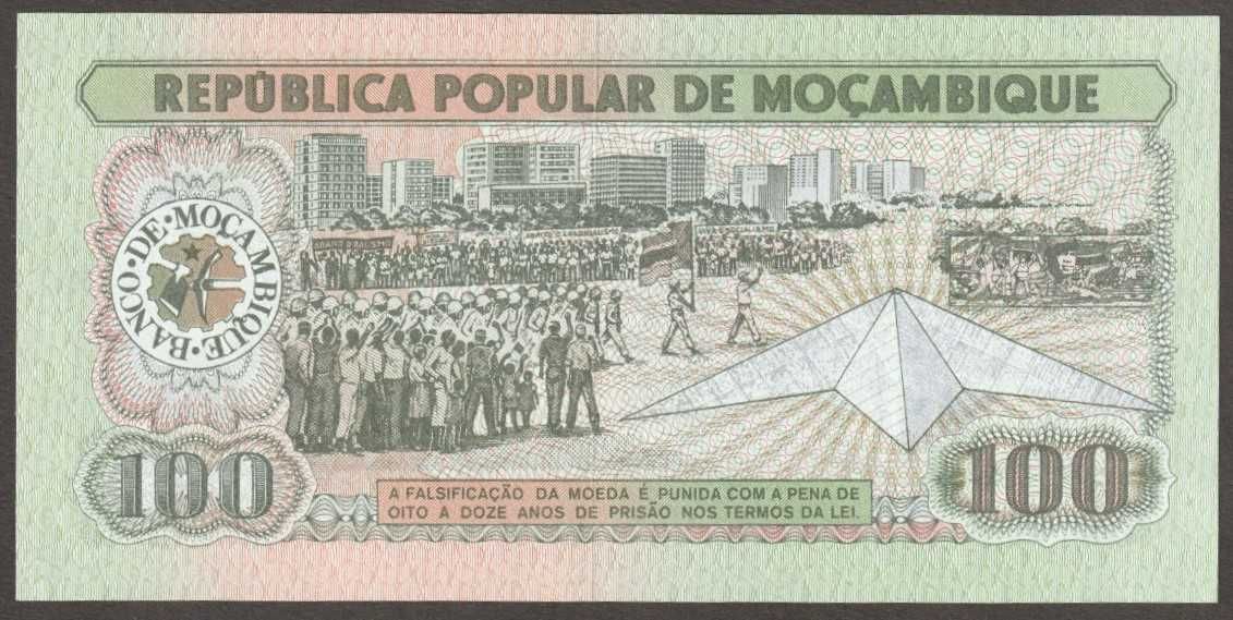Mozambik 100 meticais 1980 - AE000 - stan bankowy UNC