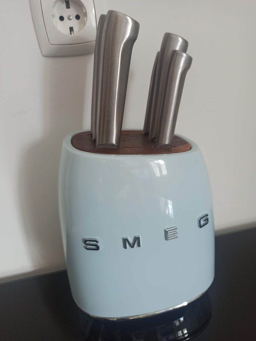 Suporte Facas + 6 facas SMEG