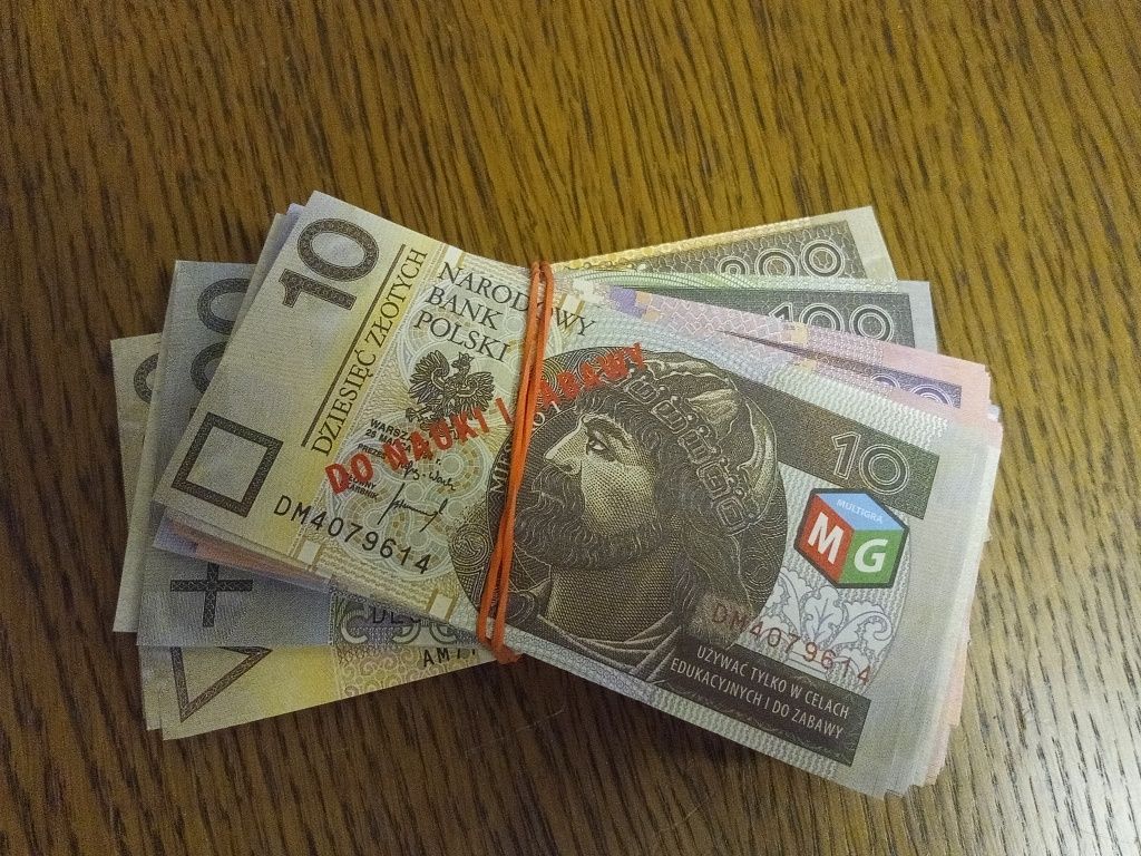 Multigra banknoty do gry i zabawy