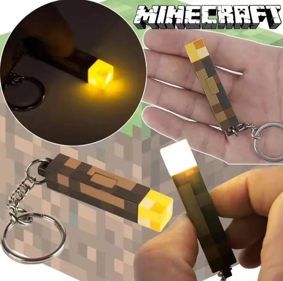 Брелок Minecraft, ліхтар Майнкрафт.