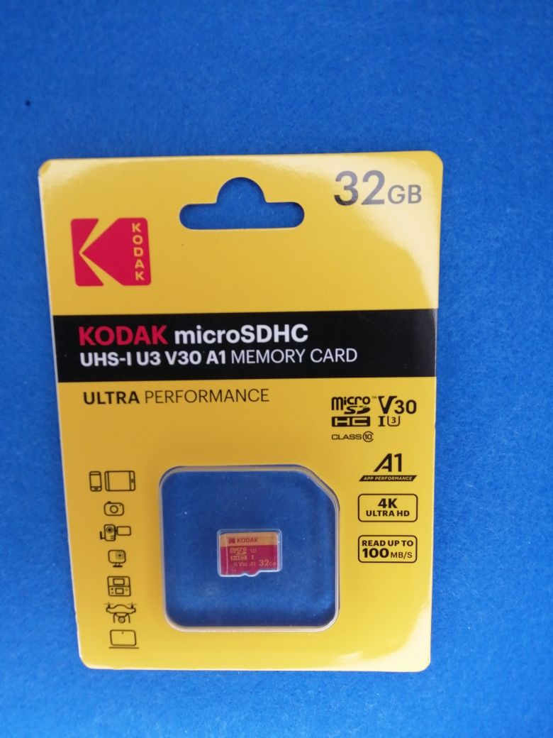 Kodak karta pamięci micro SD XC 32GB do smartfona telefonu aparatu