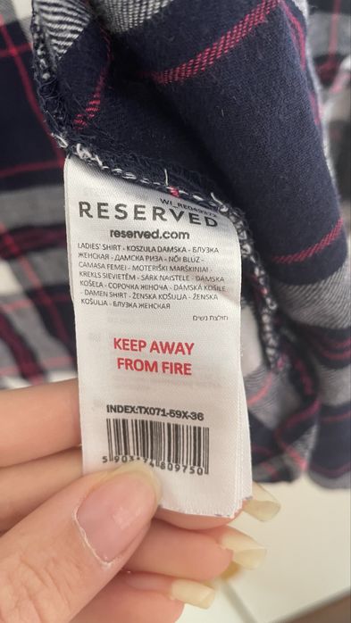 Nowa, nienoszona koszula kobieca w kratę Reserved