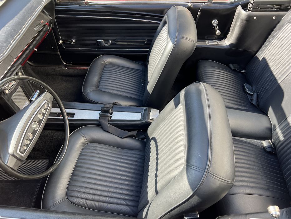 Ford Mustang Cabrio 1968r. Sesja zdjeciowa, Ślub, Wynajem, Kierowca