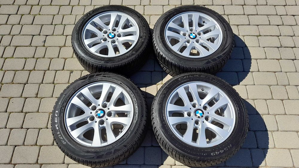 Koła zimowe alufelgi 5x120/16 OEM BMW + opony 205/55/16 8mm