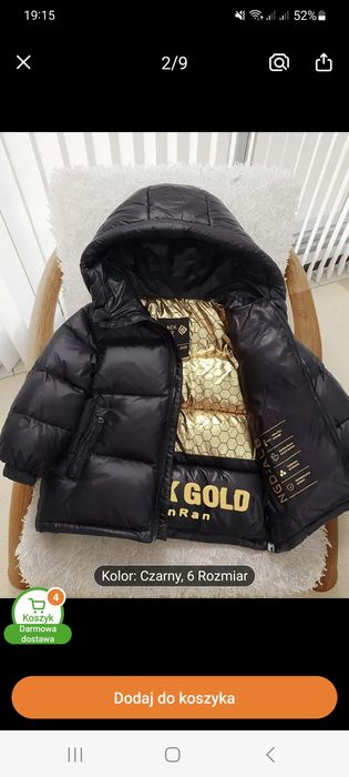 Nowa kurtka zimowa dla dziecka 130-140 Łódź