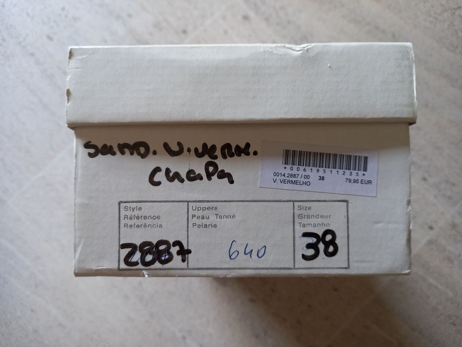 Sapatos vermelhos senhora 38 - NOVOS