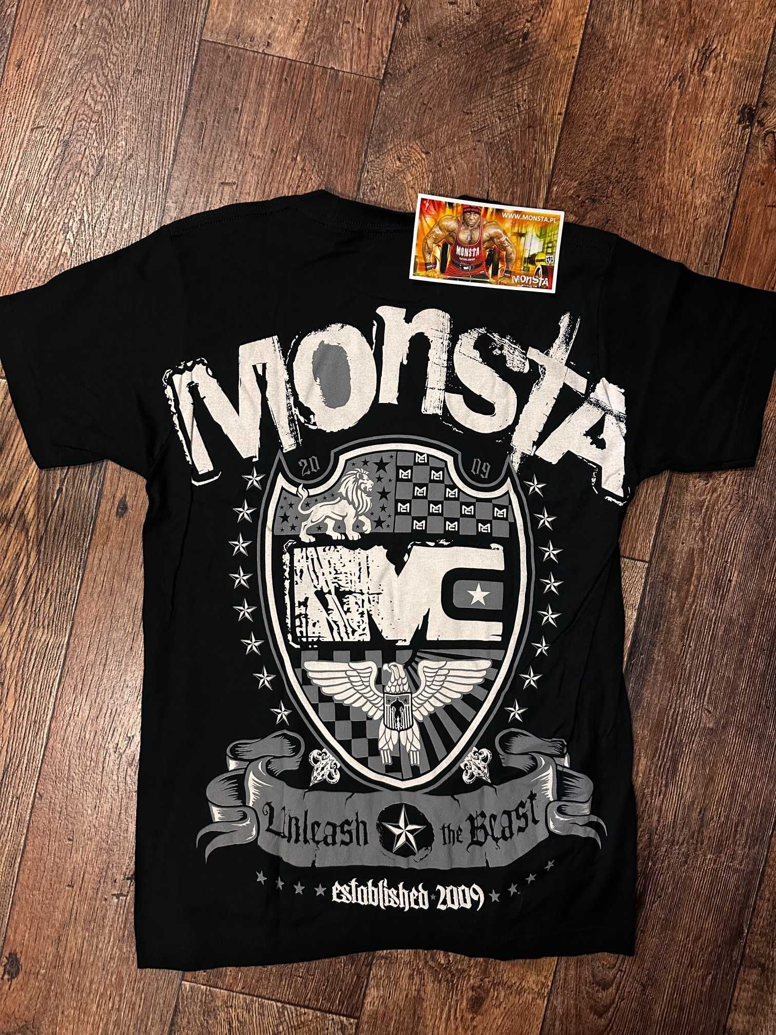 T-shirt męski M017 Black MONSTA r.S #297