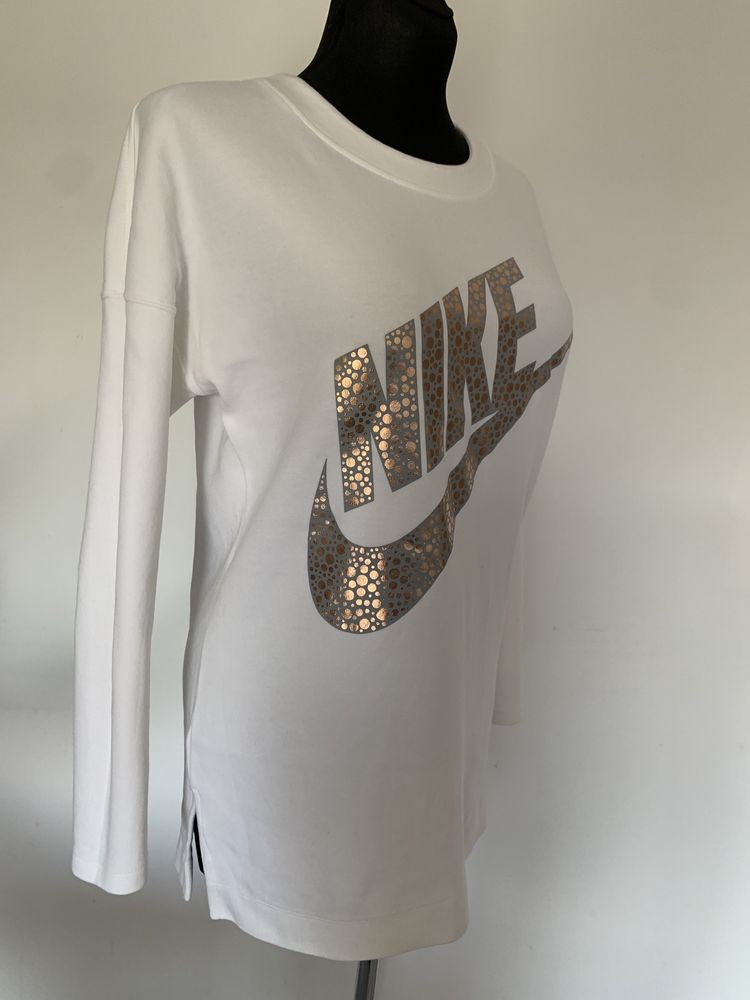 Nike biała bluza tunika sukienka rozmiar S