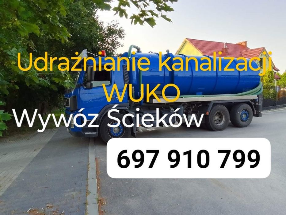 Udrażnianie kanalizacji .Wywóz ścieków . Usługi asenizacyjny