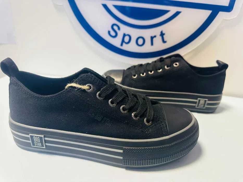 Big Star trampki czarne 37 na platformie