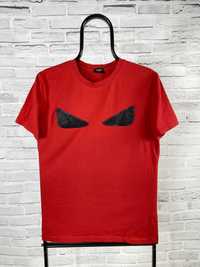 FENDI T-Shirt Koszulka Męska Bawełniana Rozmiar S