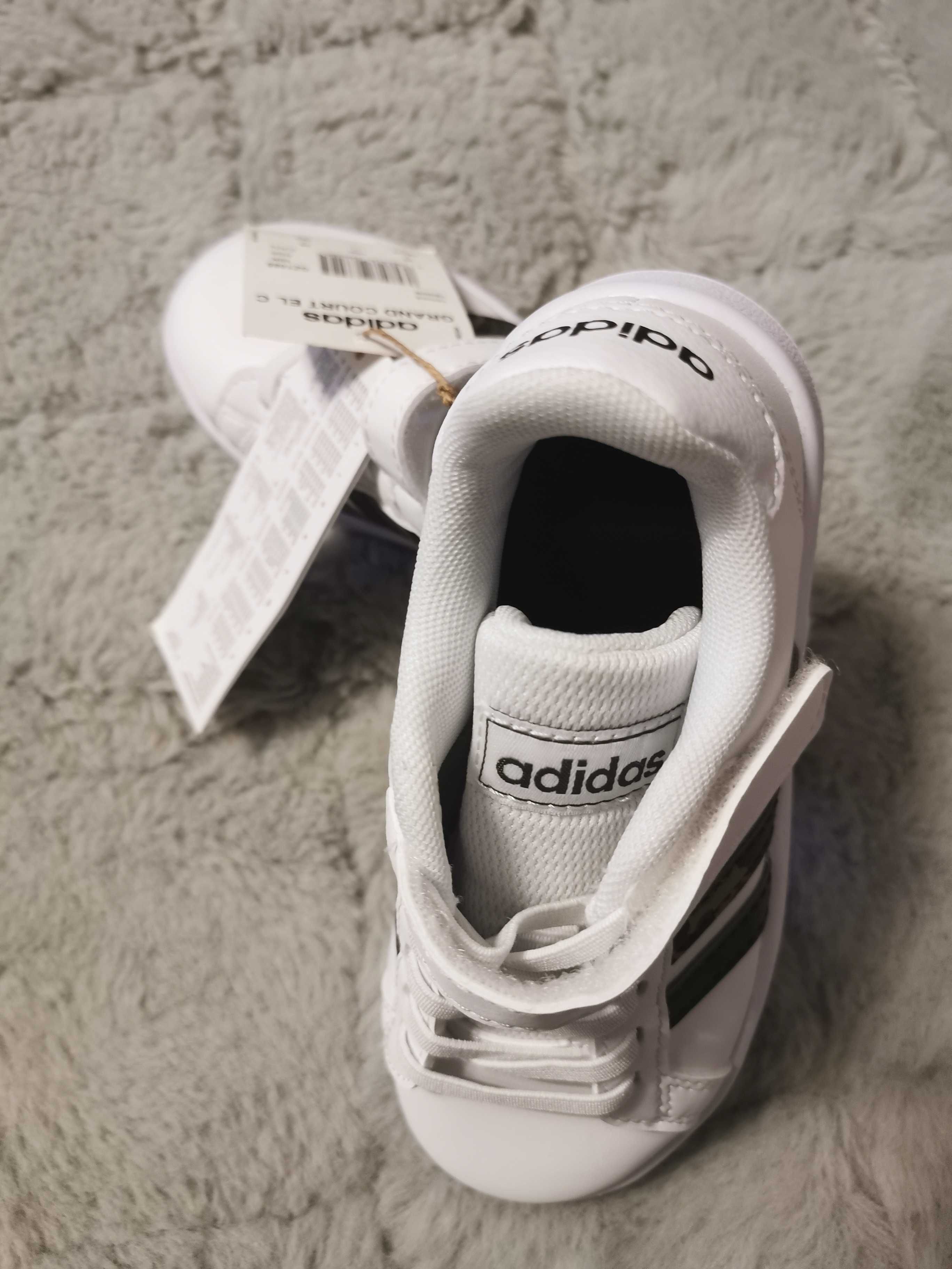 Adidas sneakersy adidasy skórzane na rzepy w militarne paski 28 Nowe