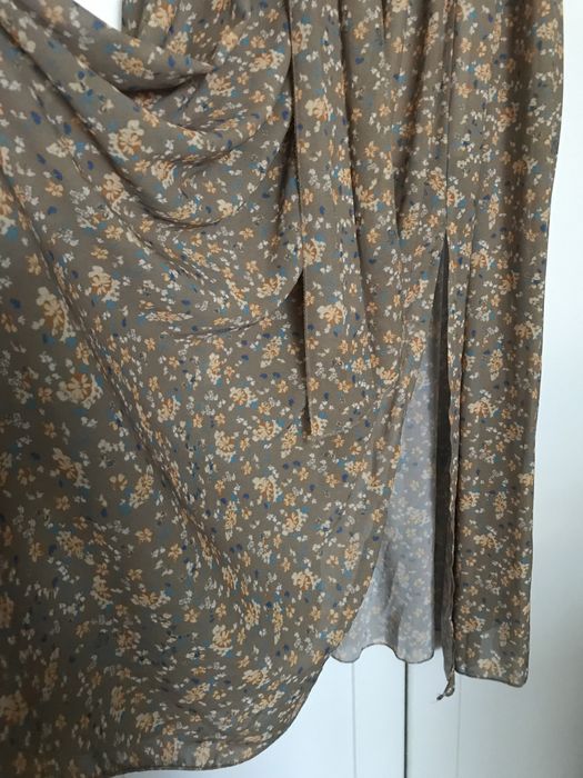 Długa sukienka w kwiaty retro vintage Dollyglamshop