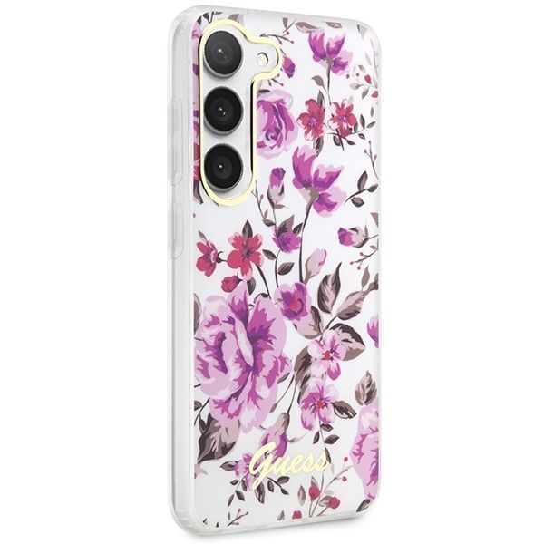 Guess Guhcs23Shcfwst S23 S911 Biały/White Hardcase Flower Collection