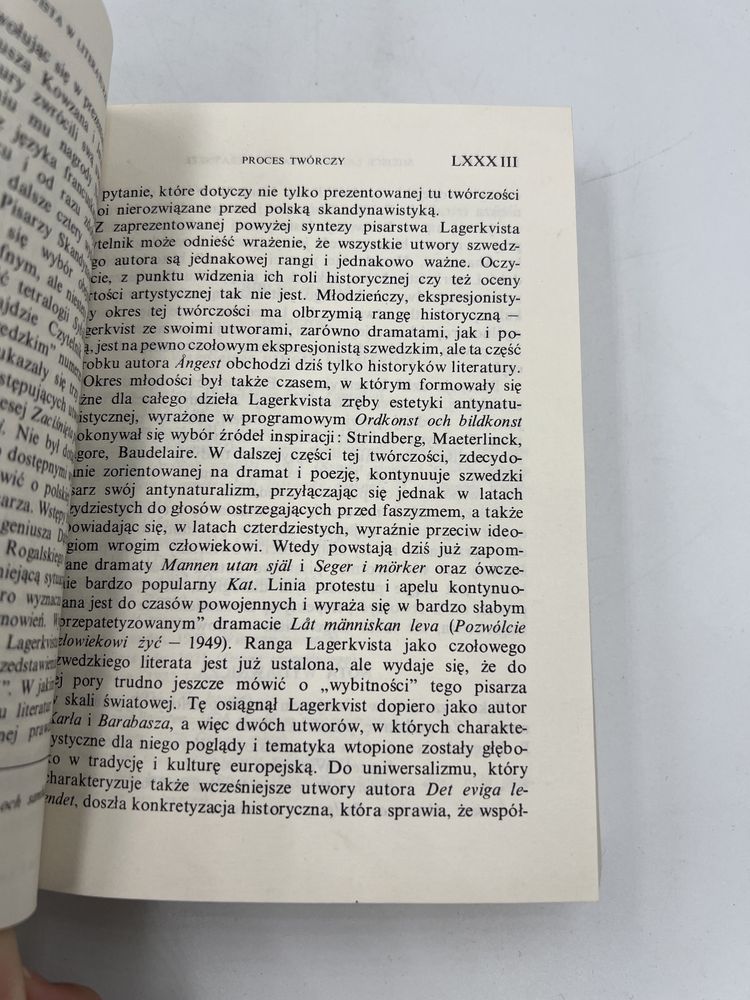 Par lagerkvist wybór prozy biblioteka narodowa ossolińskich