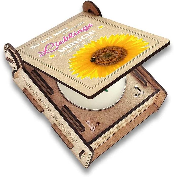 Świeca ręcznie robiona  w pudełku prezent miłosny Candle in the Box