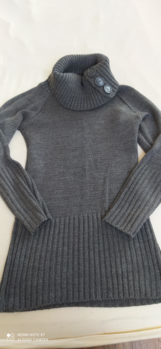 Sweter długi rozmiar M z golfem