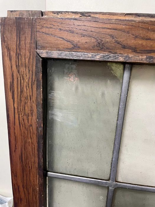 Rama drewniana DĘBOWA ze szkłem Ozdoba na ścianę Mam 2 szt SZPROSY alu