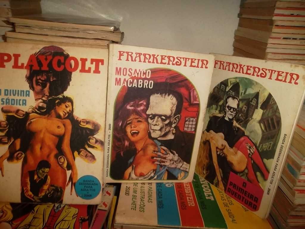 Banda desenhada erótica / adultos dos anos 70 Portugal press, etc
