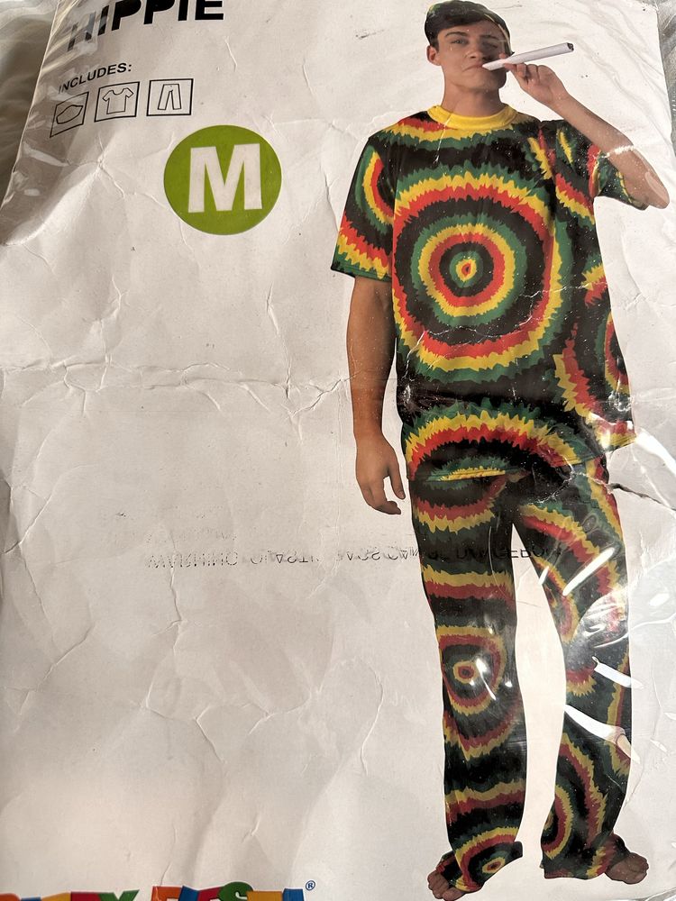 Fato Hippie pronto a usar para uma festa de Anos 60-70