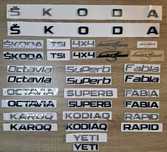Емблема логотип значок шильдик напис Skoda передній, задній