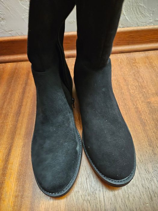 Нові сапоги замшеві 41