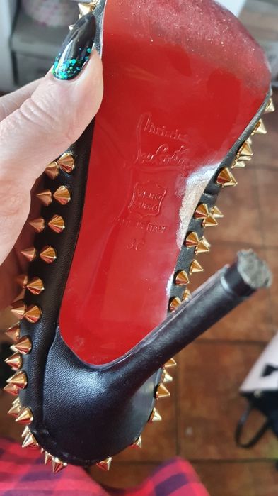 Buty Christian Louboutin szpilki damskie 10cm ćwieki 36