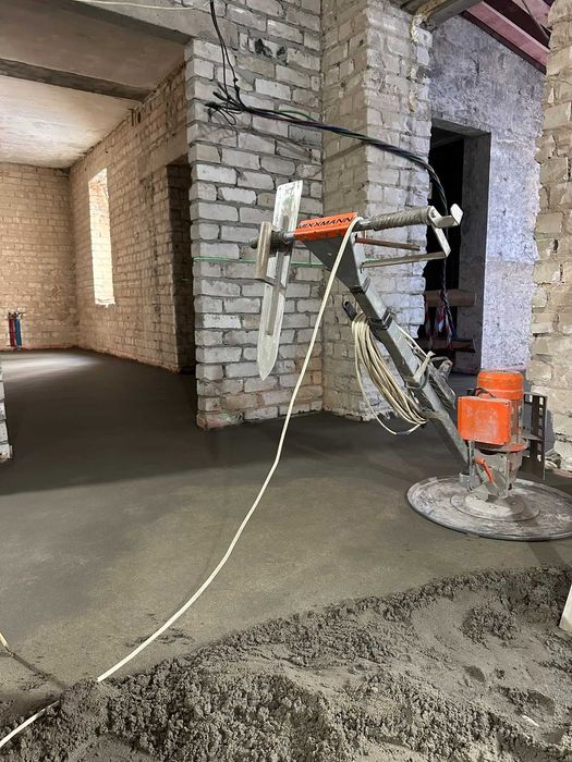 СТЯЖКА підлоги напівсуха, полусухая машинна заливка ПРОМИСЛОВА ПІДЛОГА