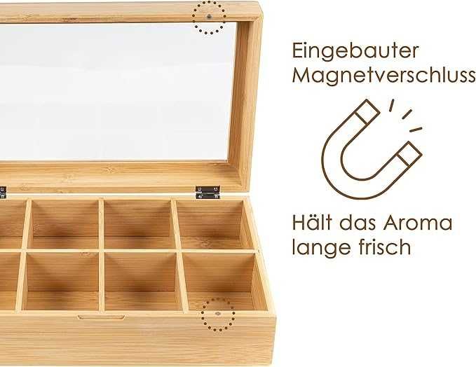 Bambusowy Pojemnik na Herbatę Ekspresową