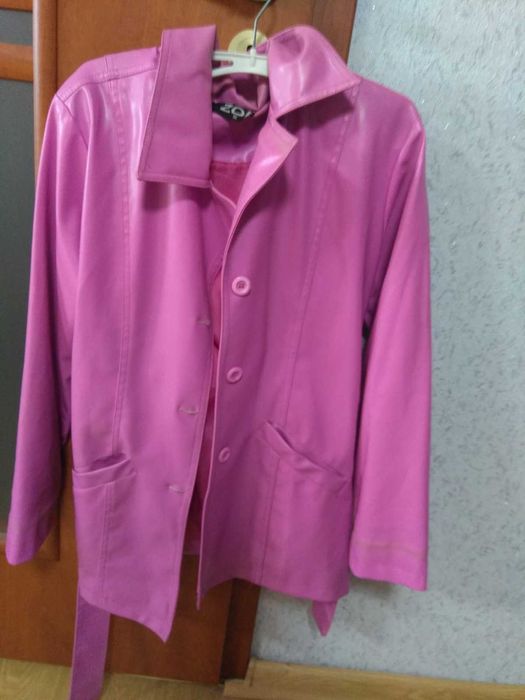płaszcz różowy s