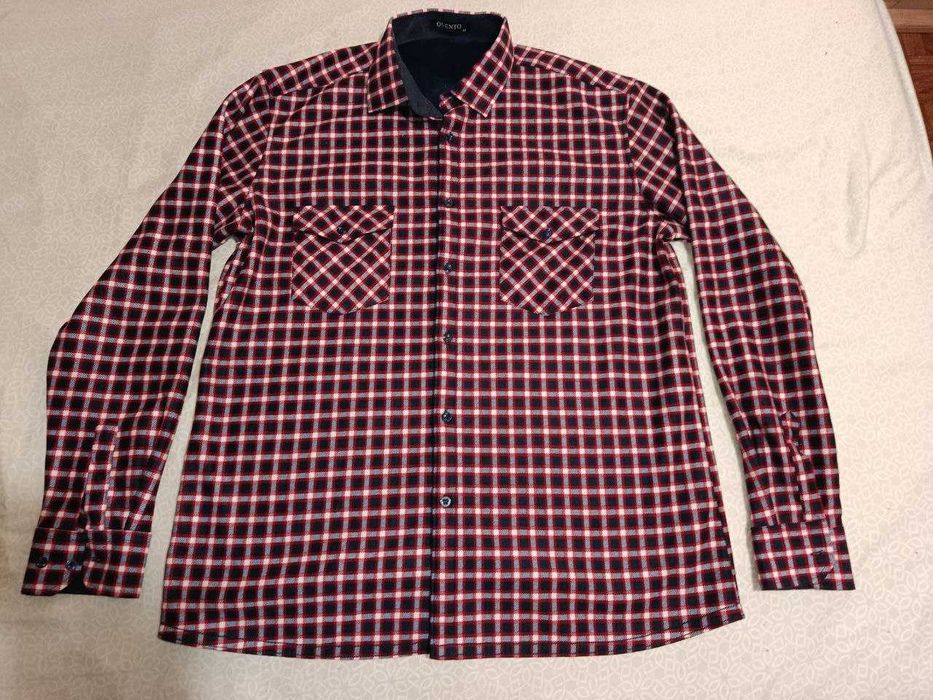 Сорочка чоловіча на флісі тепла Ovento vd-0030, Туреччина, 44