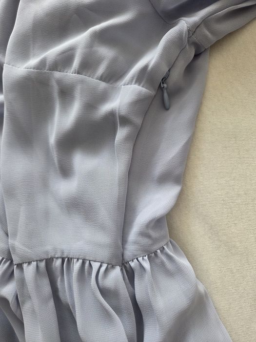 Sukienka rozmiar 44/46 fioletowa hafty