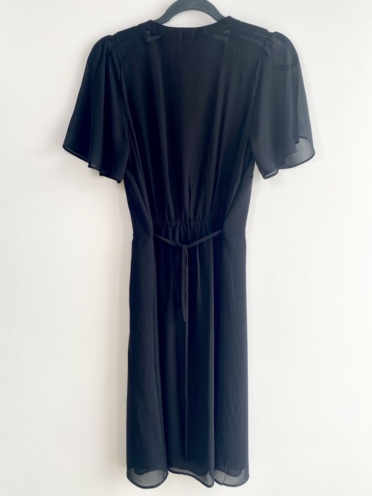 Czarna sukienka midi H&M XS 34