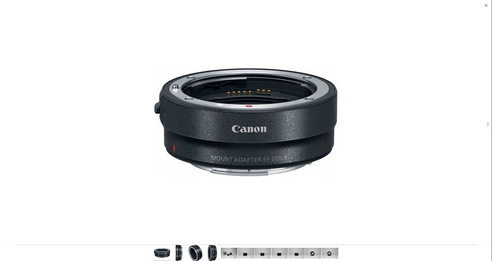 Aparat bezlusterkowy Canon eos R + adapter Canon EF