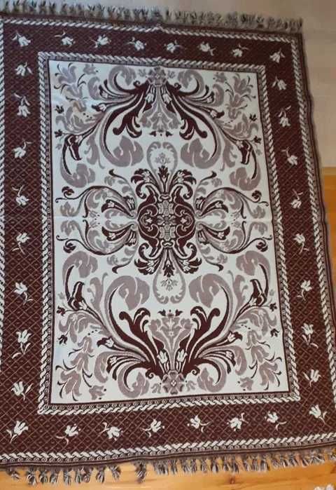 Kapa narzuta tkanina dwuosnowowa rękodzieło 180 x 140 cm