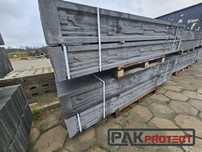 Podmurówka płyta betonowa, ogrodzenie panelowe 251x25x5