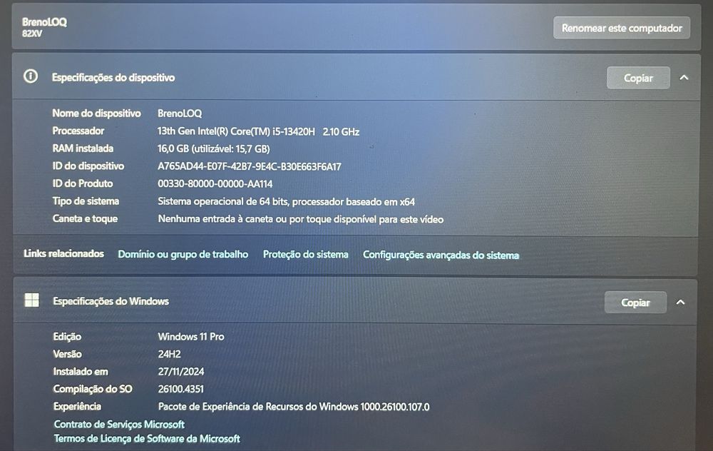 Portátil Gaming Lenovo LOQ 15IRH8