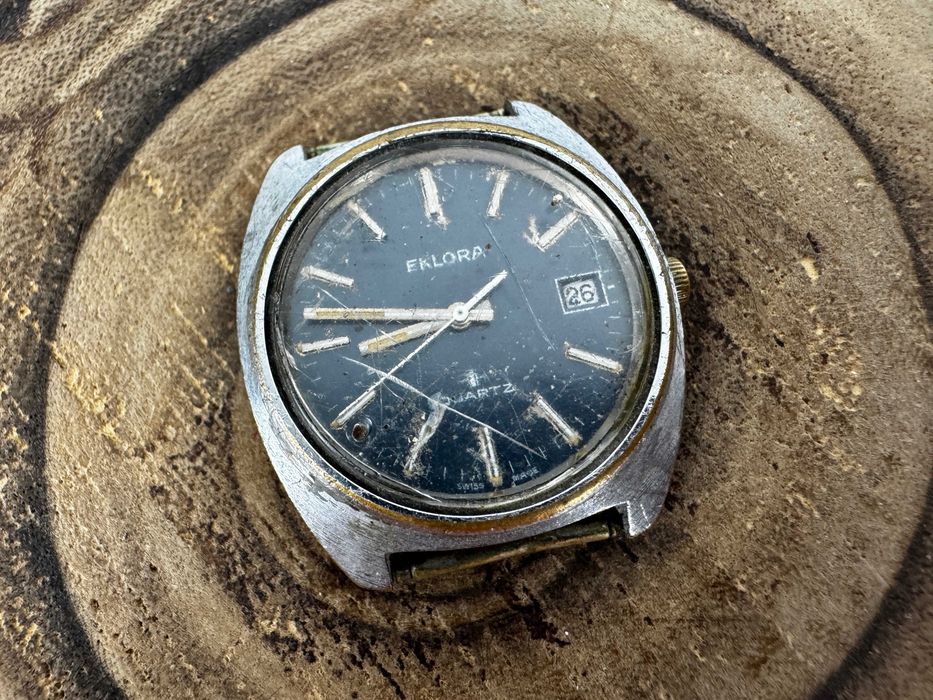 zegarek męski - Eklora Quartz - na części