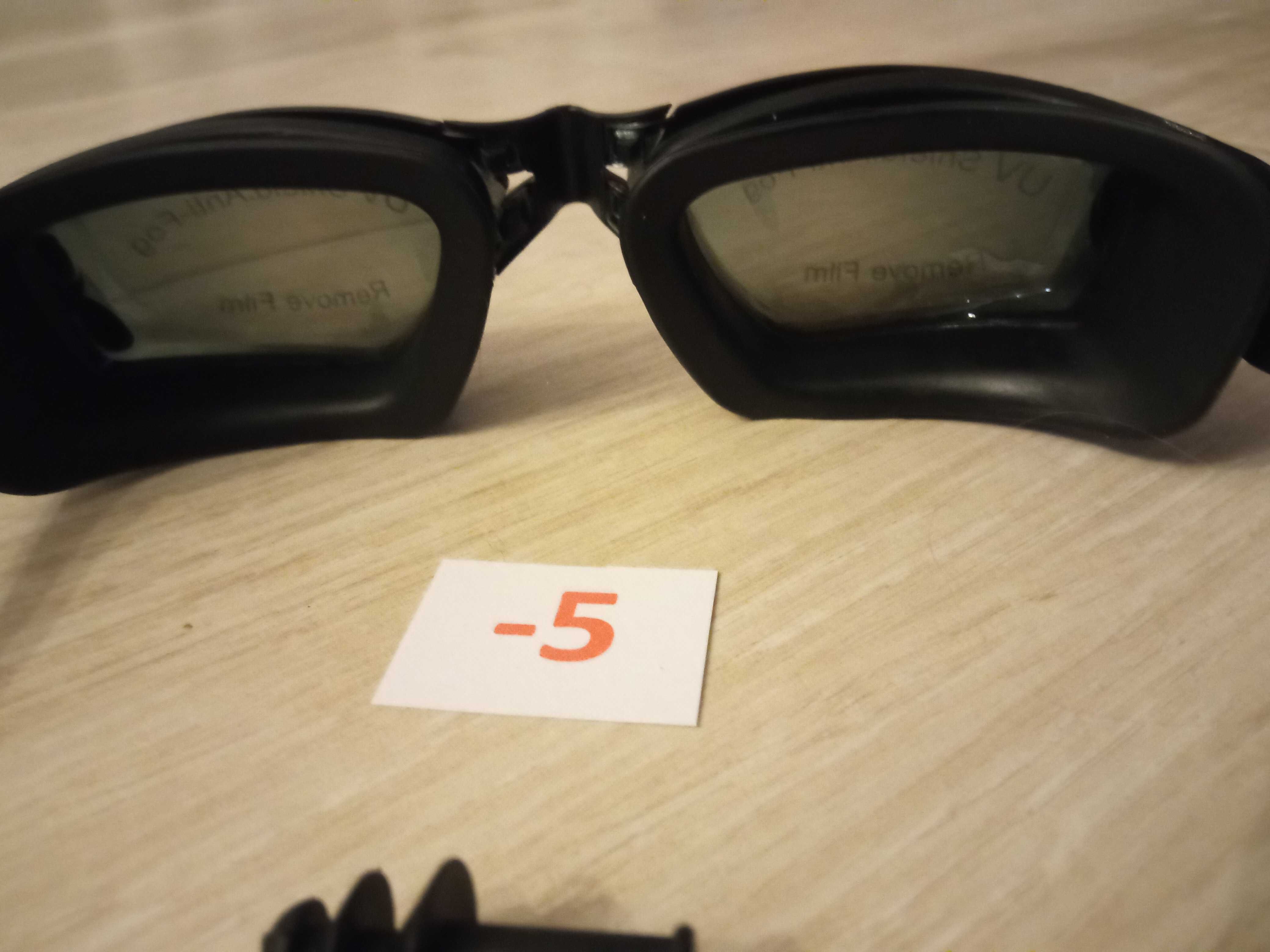 New swimming goggles – 5 diopters