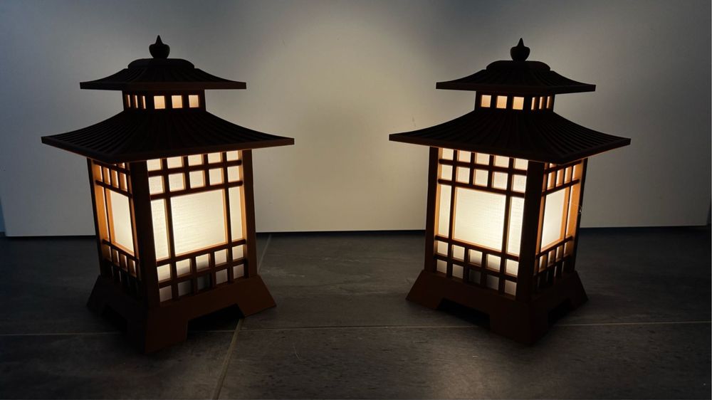 Лампа у стилі японського мінімалізму, нічник підсвітка світильник led