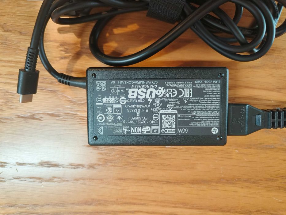 Oryginalna Ładowarka zasilacz HP Type-C Typ C 65W Laptop Lenovo Dell