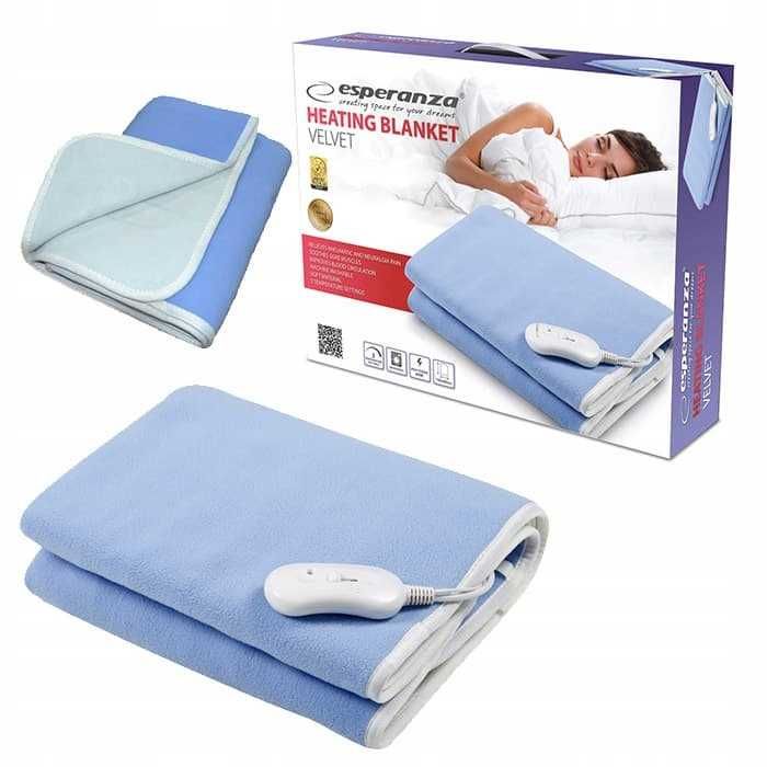 Cobertor Elétrico com 3 Níveis de Temperatura ESPERANZA 80 X 150 Cm
