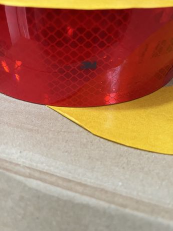 Стрічка світловідбиваюча оригінал 3М червона і жовта