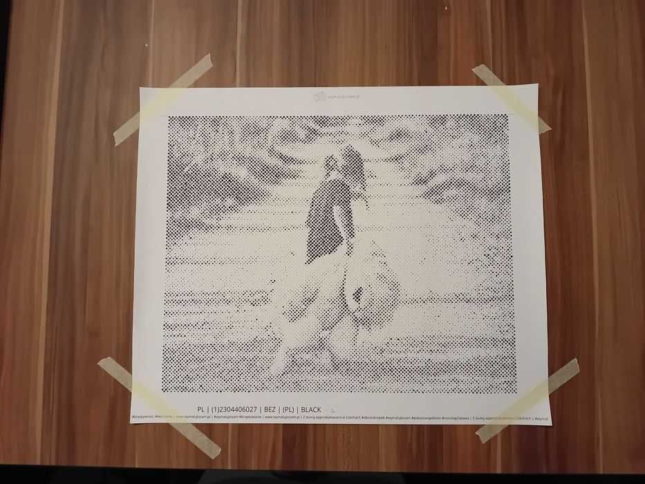 Obraz kropkowany 50x60